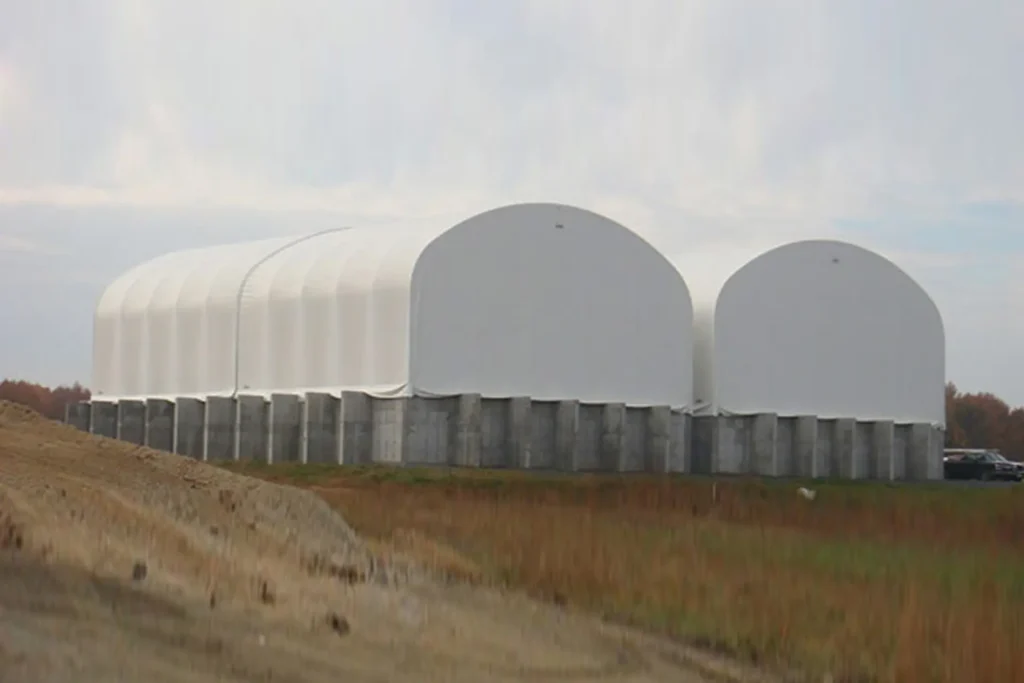Fabric structures for environmental industries