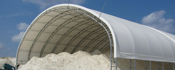 Fabric Shelters for Salt and Sand Storage