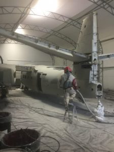 Military Maintenance Tent