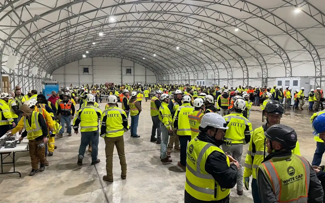 Safety Meeting and Lunch Tents