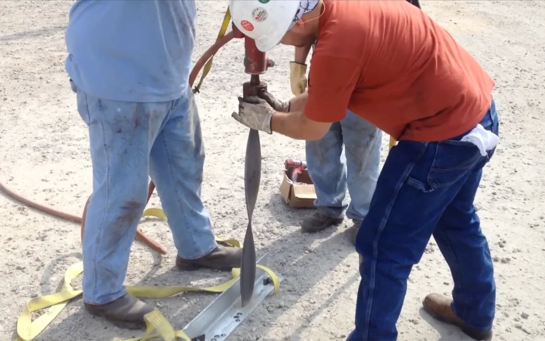 Big Top Fabric Structure – Spiral Anchor Install